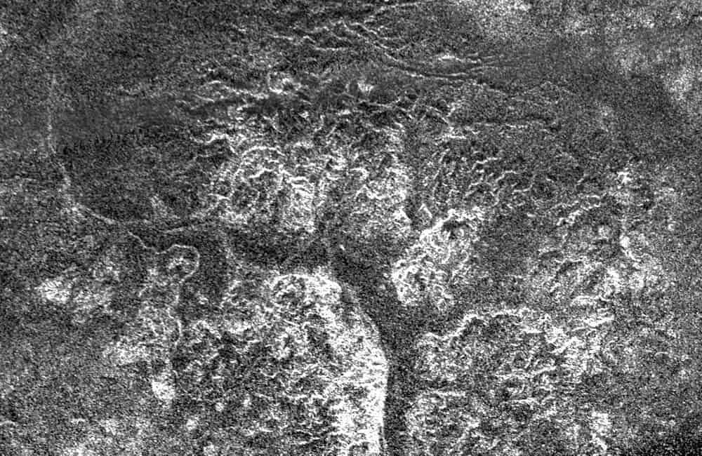 Liquid-filled canyons on Titan @nasa/PInterest